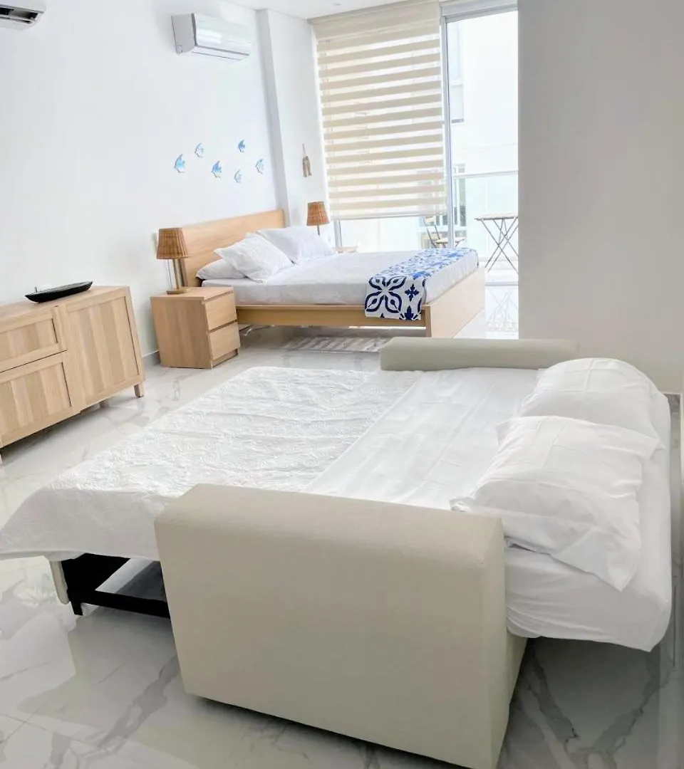 Apartmán Nuevo Loft Con Vista Al Mar A Pocos Pasos De La Playa Santa Marta